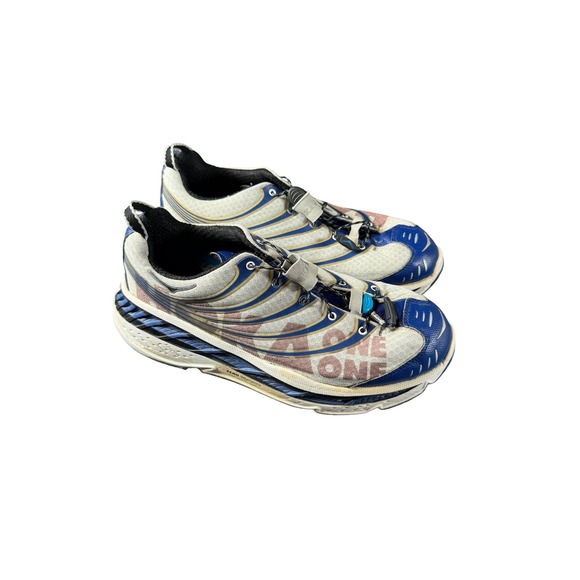 Hoka One One Mens Stinson Tarmac Athletic Running Shoes Sneaker Sz 11.5 Blue - Picture 1 of 9